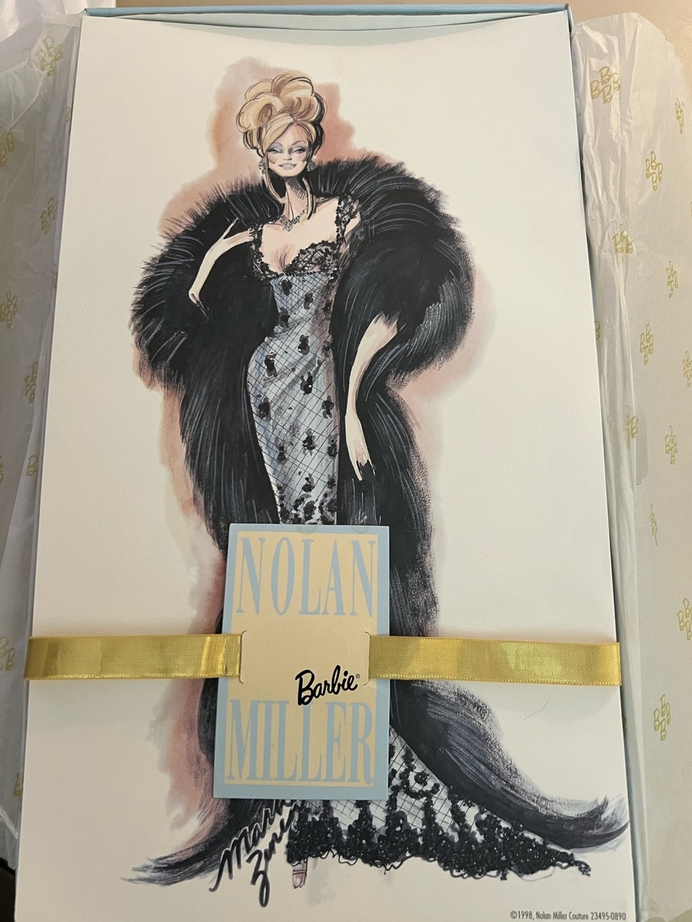 Nolan Miller Couture Collection Barbie Evening Illusion VNT - Picture 6 of 14